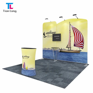 TianLang Custom <b>Photo</b> Booth Background Wedding Fancy Displays Stand Tension Fabric Backdrops for Parties and Trade Shows - Product Image 4
