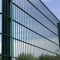 Moderne anti-klim 3D gebogen perimeteromheining prefab 358 gaas stalen constructie eenvoudig te monteren op maat gemaakte hoogte poedercoating