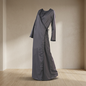 Abaya en coton biologique respectueuse de l'environnement pour femmes Robe musulmane de style ethnique/Jubah Adultes Taille libre look élégant - Product Image 2
