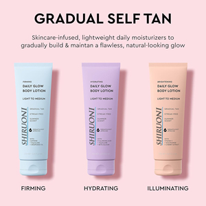 لوشن تسمير ذاتي طبيعي عضوي للجسم بتركيبة مرطبة، يمنح لونًا متألقًا للبشرة المتوسطة والداكنة - Product Image 4