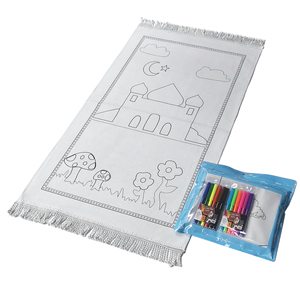 <span class=keywords><strong>Tapis</strong></span> de prière <span class=keywords><strong>interactif</strong></span> pour enfants musulmans 2026, <span class=keywords><strong>tapis</strong></span> de prière islamique de qualité supérieure, ensemble cadeau pour enfants avec stylo à colorier - Product Image 4