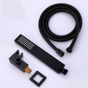 Pomme de douche carrée à fonction unique en cuivre pur, design simple, accessoires de salle de bain pour la maison - Product Image 1