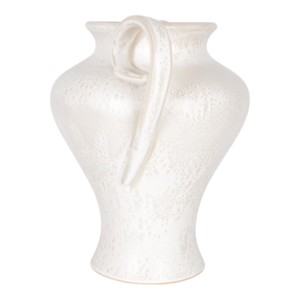 Vaso in ceramica con manici curvi, vaso decorativo per fiori, per soggiorno e camera da letto, decorazione per la casa - Product Image 2