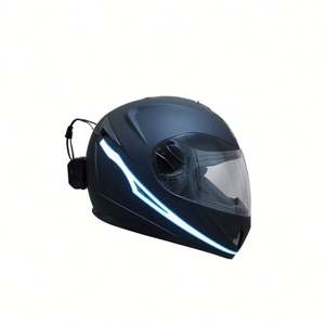FMT-222 <b>Helmet</b> LED Decorative Tape Safety Glowing Label EL Light <b>Sticker</b> with Rechargeable Battery DIY Product - Product Image 1