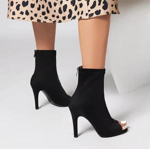 Botas <span class=keywords><strong>de</strong></span> <span class=keywords><strong>Baile</strong></span> Negras para Mujer, Botas Largas para <span class=keywords><strong>Baile</strong></span> <span class=keywords><strong>de</strong></span> Salón y Latino - Product Image 3