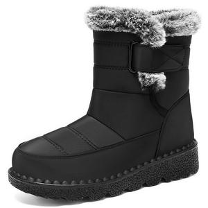 Botas de invierno de algodón para mujer, talla grande, botines con forro polar, suela gruesa, botas de nieve cómodas para parejas - Product Image 2