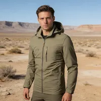 Veste à capuche pour homme, séchage rapide, légère, respirante, décontractée, avec fermeture éclair, motif lettres, pour l'été et les activités de plein air, confortable