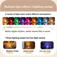 Nouveau projecteur d'ondulations aquatiques, haut-parleur rotatif, lampe d'ambiance RGB, caisson de basses HiFi, haut-parleur sans fil pour cadeau