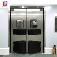 Rebond en acier inoxydable Anti Collision Fermeture automatique Impact Cuisine Entrée Double Action Swinging Free Gate Traffic Door