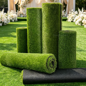Gazon artificiel vert sur mesure pour extérieur, tapis synthétique en rouleau pour mariage, événement, fête, décoration paysagère, pelouse. - Product Image 1