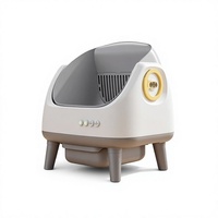 Bac à litière pour chat entièrement automatique et autonettoyant, directement de l'usine, en ABS et PP, toilette intelligente pour chats d'intérieur