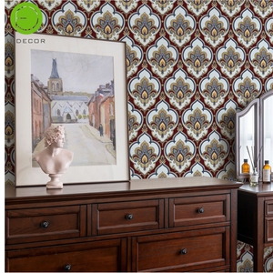 Papel Tapiz Autoadhesivo Removible de PVC UDK de 45cm*1000cm con Diseño Floral para Decoración de Paredes de Dormitorios y Salas de Estar - Product Image 3