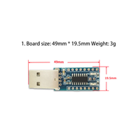 CH551 CH552 Papan Inti Mini Mikrokontroler Papan Pengembangan USB Papan Inti 51 Komputer Chip Tunggal Modul Elektronik WCH