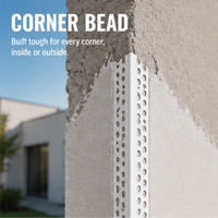 Profil de protection d'angle en PVC pour cloison sèche, robuste, haute résistance, résistant aux UV, pour intérieur et extérieur, protection des murs