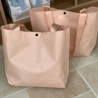 Sac fourre-tout en PP, taille moyenne, pour cadeaux, grande capacité, couleur cuir de vachette, tissé, emballage sur mesure, épaissi, personnalisable, Wenzhou