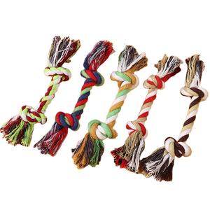 Vente directe du fabricant Jouet à mâcher en coton pour chien et chiot Jouet à mordre en corde d'os tressée durable - Product Image 1