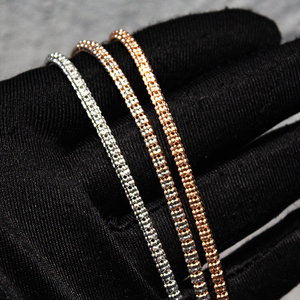 2026 Vendita Calda Speciale Collane a Corda Noccioline 3.4mm di Larghezza Gioielli Hip Hop Argento 925 Uomo Collana a Catena Cubana a Corda - Product Image 5