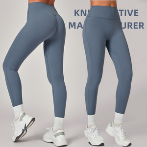 Cnshell Legging de sport taille haute, coupe ajustée aux chevilles, avec entrejambe invisible et effet anti-plis aux hanches, confortable, extensible, séchage rapide, pour le yoga et les activités sportives - Product Image 1