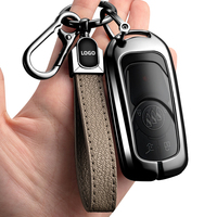 Housse de clé de voiture en cuir et alliage de zinc pour Buick Envision Encore GX Enclave Regal Lacrosse