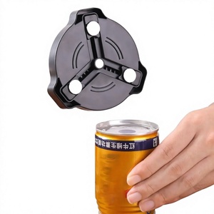 Accesorio de Bar, Abrelatas Manual con Diseño Giratorio, Abrelatas Magnético para Latas de Cola, Herramienta para Abrir Tapas de Frascos que Ahorra Esfuerzo, para Fiestas - Product Image 1