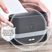 Diffuseur d'air à flamme Depulat, humidificateur portable silencieux, diffuseur d'arômes pour la maison, le bureau, le yoga ou la voiture, diffuseur d'huiles essentielles