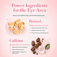 Essence pour les yeux vegan, 100% pureté, caféine, nourrissante, anti-poches, anti-cernes, anti-rides, hydratante pour tous types de peau