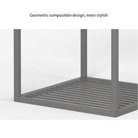 Vitrine carrée moderne élégante et personnalisable en couleur |   Meubles de maison avec structure métallique |   Rangement compact pour chambre, appartement, hôtel