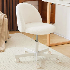 <span class=keywords><strong>Fauteuil</strong></span> pivotant en peluche rose JIAMEIJIA avec base blanche - Vente en gros OEM ODM - Product Image 2