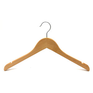 Cintres en bois naturel pour costumes homme, vente en gros fabricant, nouvelle collection, personnalisables avec logo - Product Image 2