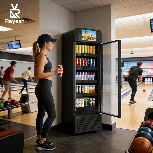 Visual and Weight Sensing Vending Machine Ai Smart Fridge Cold Drinks Fresh Food Vending Machine with Camera and Payment System