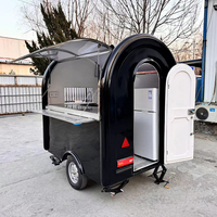Camion de restauration rapide mobile de rue, mini camion de hot-dogs et de glaces, équipement de cuisine complet, remorque alimentaire