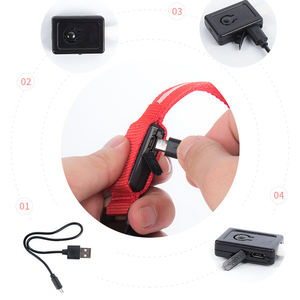 Luz nocturna ajustable mascota perro gato perro luz de seguridad flash collar 2023 recargable LED luz perro mascota collar hecho en <span class=keywords><strong>China</strong></span> - Product Image 3