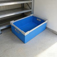 Boîte de rangement pliable, réutilisable, durable, imperméable, en PP ondulé alvéolé de 3 mm, pour pièces automobiles et produits électriques
