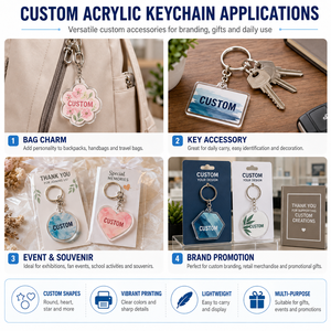 Llavero de Gimnasia Rítmica Personalizado al por Mayor, Llavero Acrílico con Impresión UV y Tarjeta de Soporte, Regalo de Recuerdo - Product Image 4