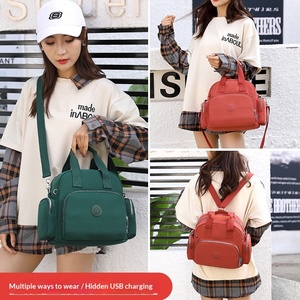 <span class=keywords><strong>Mochila</strong></span> y Bolso de Hombro Casual Multiusos para <span class=keywords><strong>Mujer</strong></span>, Modelo 2025, con Puerto de Carga USB Oculto, Cierre de <span class=keywords><strong>Cremallera</strong></span> y Forro de Poliéster - Product Image 3