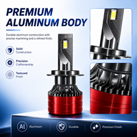 Ampoule de phare LED H7 universelle pour véhicule, 30W 5000LM 12V, remplacement avec refroidissement en aluminium pour la conduite quotidienne sur route