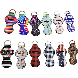 Custom-fare neoprene supporto di chapstick gloss lip titolare sacchetto del keychain del <span class=keywords><strong>usb</strong></span> più leggero - Product Image 1
