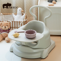 Nouvelle arrivée : siège de sol pour bébé, siège rehausseur de voyage léger pour 0-12 mois, facile à nettoyer avec plateau amovible