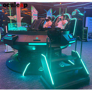 Simulador de plataforma VR 9D Magic UFO 6 DOF, equipo VR/AR/MR con monedas y sistemas de pago con tarjeta de crédito para cinco personas - Product Image 2