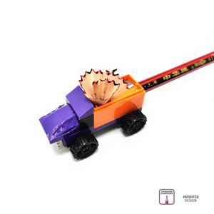 Coupe-crayon en forme de camion, pour enfants, papeterie scolaire, bricolage, jeu de blocs de construction éducatifs, taille-crayon - Product Image 2