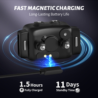 Nouveau collier anti-aboiement pour chiens rechargeable, charge magnétique, écran LED, étanche IPX6, 7 niveaux de sensibilité