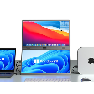 El más nuevo FHD 18,5 pulgadas IPS LED OLED Monitor de computadora dual portátil USB-C/HDMI para computadora portátil/PC/<span class=keywords><strong>Mac</strong></span> Gaming <span class=keywords><strong>Office</strong></span> Pantalla extendida - Product Image 1