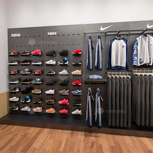 Exhibidor de Zapatos Deportivos de Estilo Moderno para Centros Comerciales y Tiendas, Vitrina de Pared con Estantes Elegantes - Product Image 2