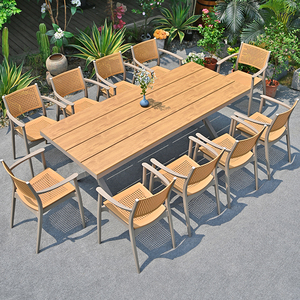 Bền Thiết Kế Hiện Đại Ngoài Trời Nhôm Bảng Và Không Thấm Nước PVC Vườn Ghế Đặt Cho Sân Cà Phê Cửa Hàng Biệt Thự Sử Dụng - Product Image 6