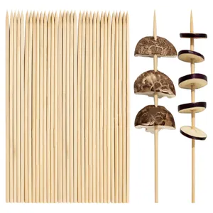 Eco Friendly Bamboo Bbq Sticks Disposable Barbeque Stick For Party Restaurant
