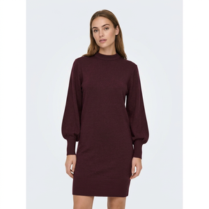 Suéter de Punto para Mujer, Cuello Redondo, Manga Larga, Ajustado, Color Sólido, Largo hasta la Rodilla, Cintura Natural, Estilo Casual para Otoño - Product Image 1