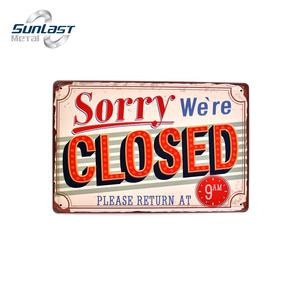 Venta al por mayor Vintage de Metal Retro estaño signos para salón de peluquería tienda de decoración de placas de estaño mezclado con muchos diseños - Product Image 4