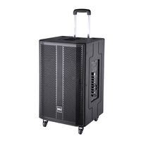 Altavoz inalámbrico activo para exteriores de 600W Altavoz de barra de sonido portátil TWS Bt Altavoz de audio profesional con 2 micrófonos inalámbricos