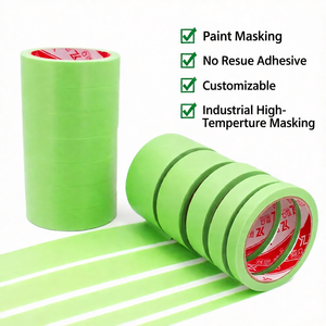 Prix automobile crêpe papier adhésif ruban de masquage résistant aux hautes températures bâton solide sans résidu peinture réparation utilisation en <span class=keywords><strong>atelier</strong></span> - Product Image 1