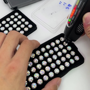 卸売 DEFクリアホワイト 3mm-6.5mm ハート＆アローカット ブリリアント モアサナイトダイヤモンド 認定ルースモアサナイト - Product Image 2